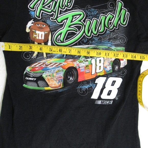 Kyle Busch m&ms Nascar racing cotton tee size medium - Picture 3 of 8